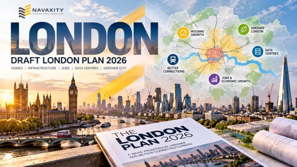 London skyline and urban development representing the 2026 Draft London Plan